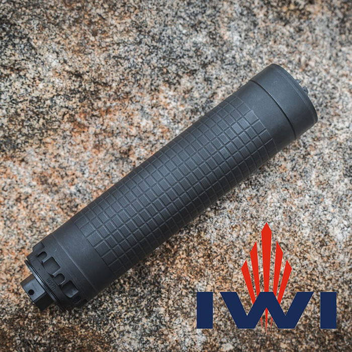 IWI IWS762TI 7.62mm titanium suppressor in black