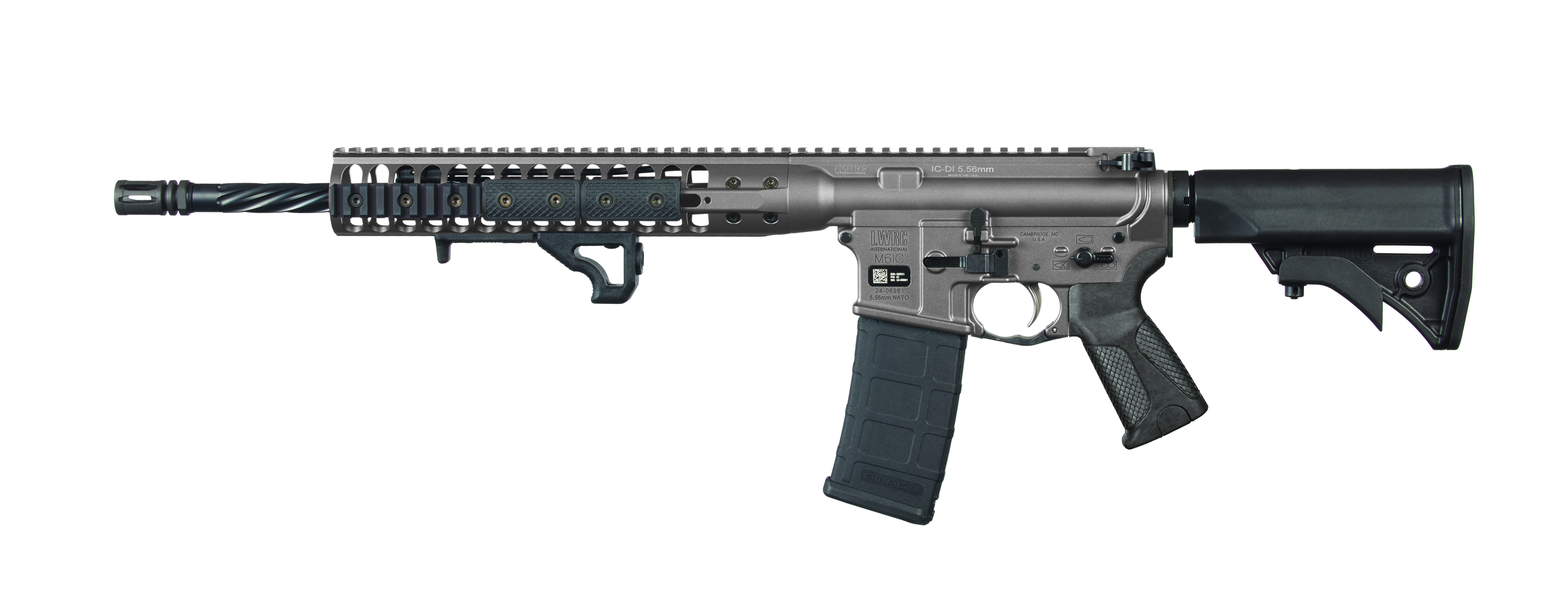 LWRC DI 5.56MM GRY 16.1" 30+1 M-LOK - LWRC