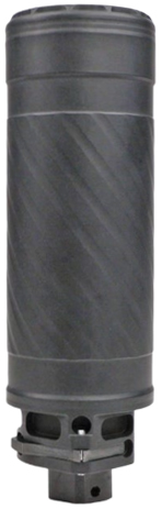 LWRC S-556 5.56 NATO suppressor with black finish and 1/2x28 QD attachment