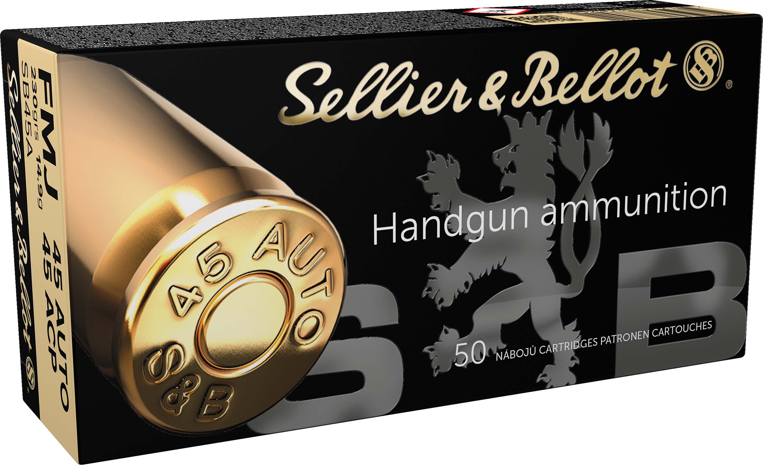 S&B 45AP 230GR FMJ 50RD