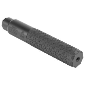Gemtech Nebula 5.7 suppressor in black with 1/2x28 direct-thread mount