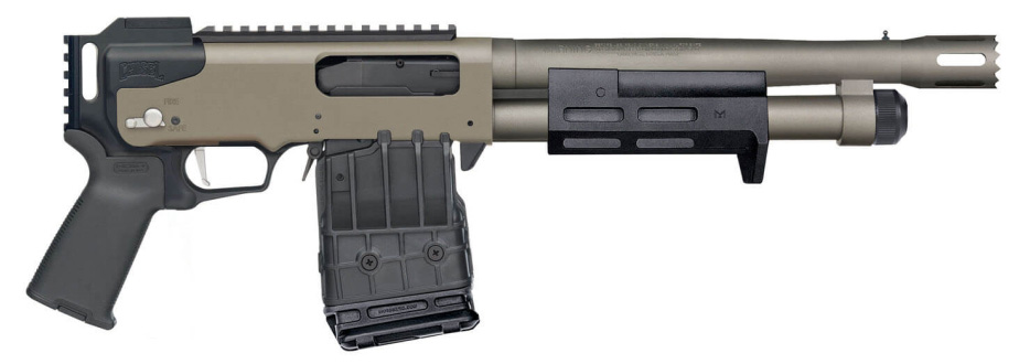 Mossberg 590RM Pro Breacher 12-gauge pump shotgun with 11.5-inch barrel