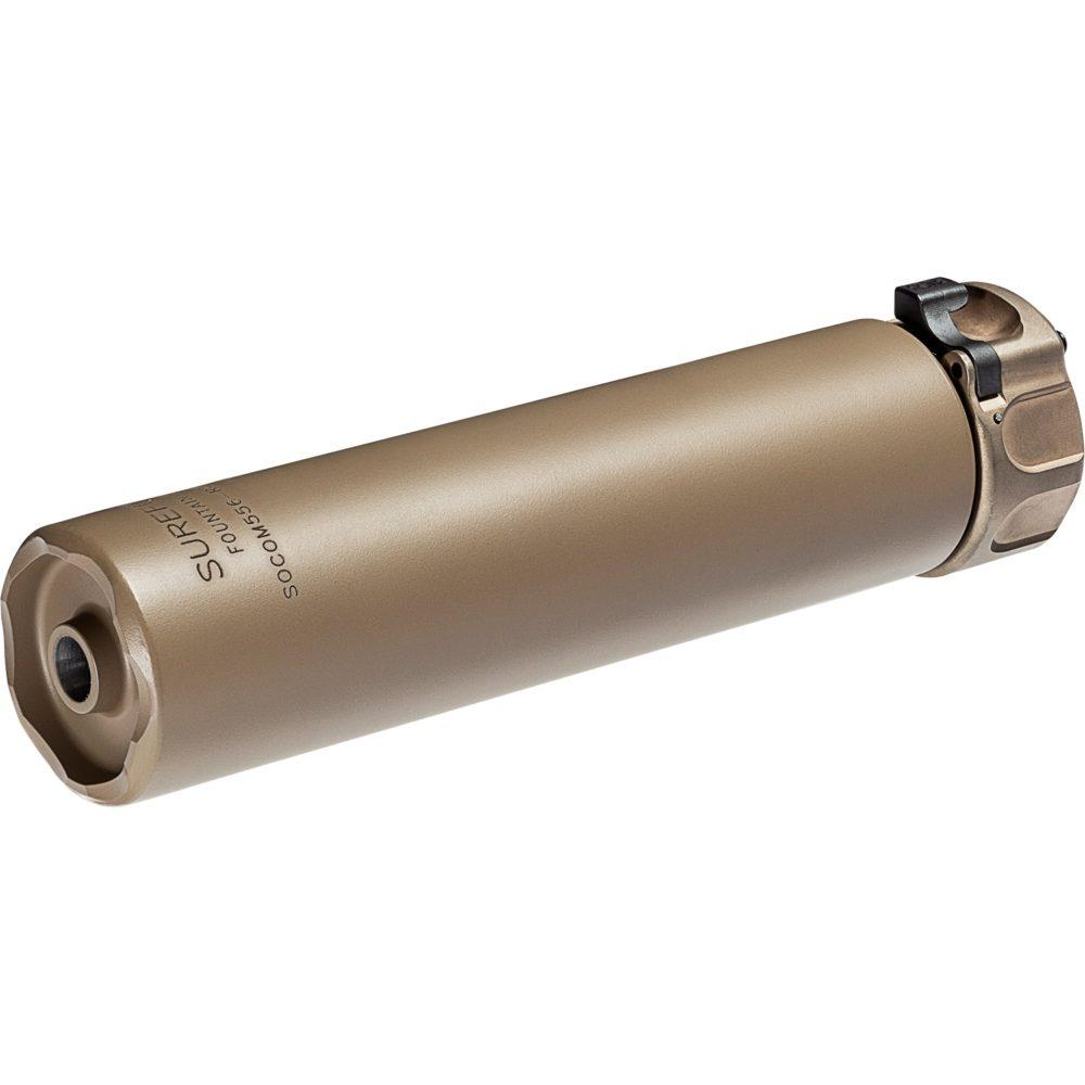 SureFire SOCOM556-RC2 2nd Gen 5.56 suppressor in Dark Earth