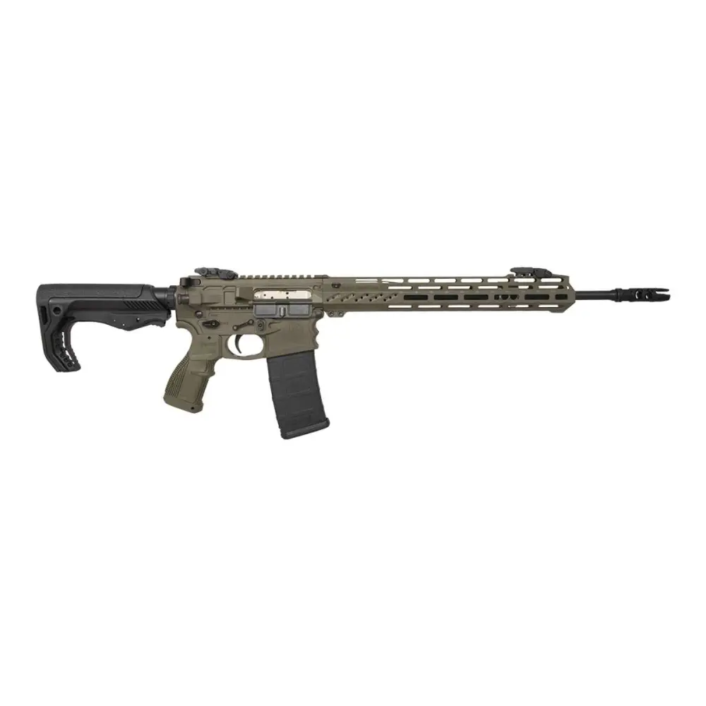 FOSTECH STEALTH RAPTOR RIA 5.56 16IN BBL MACH-2 13IN RAIL SINGLE STAGE TRIGGER OD GREEN - FosTech Outdoors