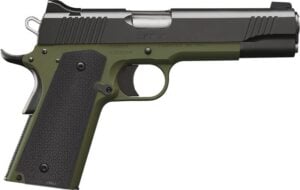 Kimber 7 Kimber 1911 Custom LW 9mm 5-inch handgun in Ranger Green with black slide