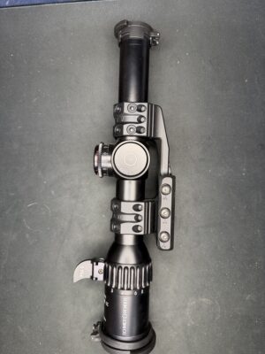 Schmidt & Bender PM II 1-8x24 ShortDot Dual CC with Spuhr Mount & Shark Fin Throw Lever — Used