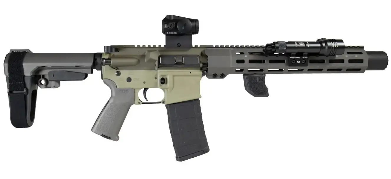 SHARK COAST SNEAKY PETE 300 SD HGA 300 BLACKOUT 8INBBL CF RD GREEN PROTAC RM2  SBA3 30RD YHM R9 SUP - Shark Coast Tactical