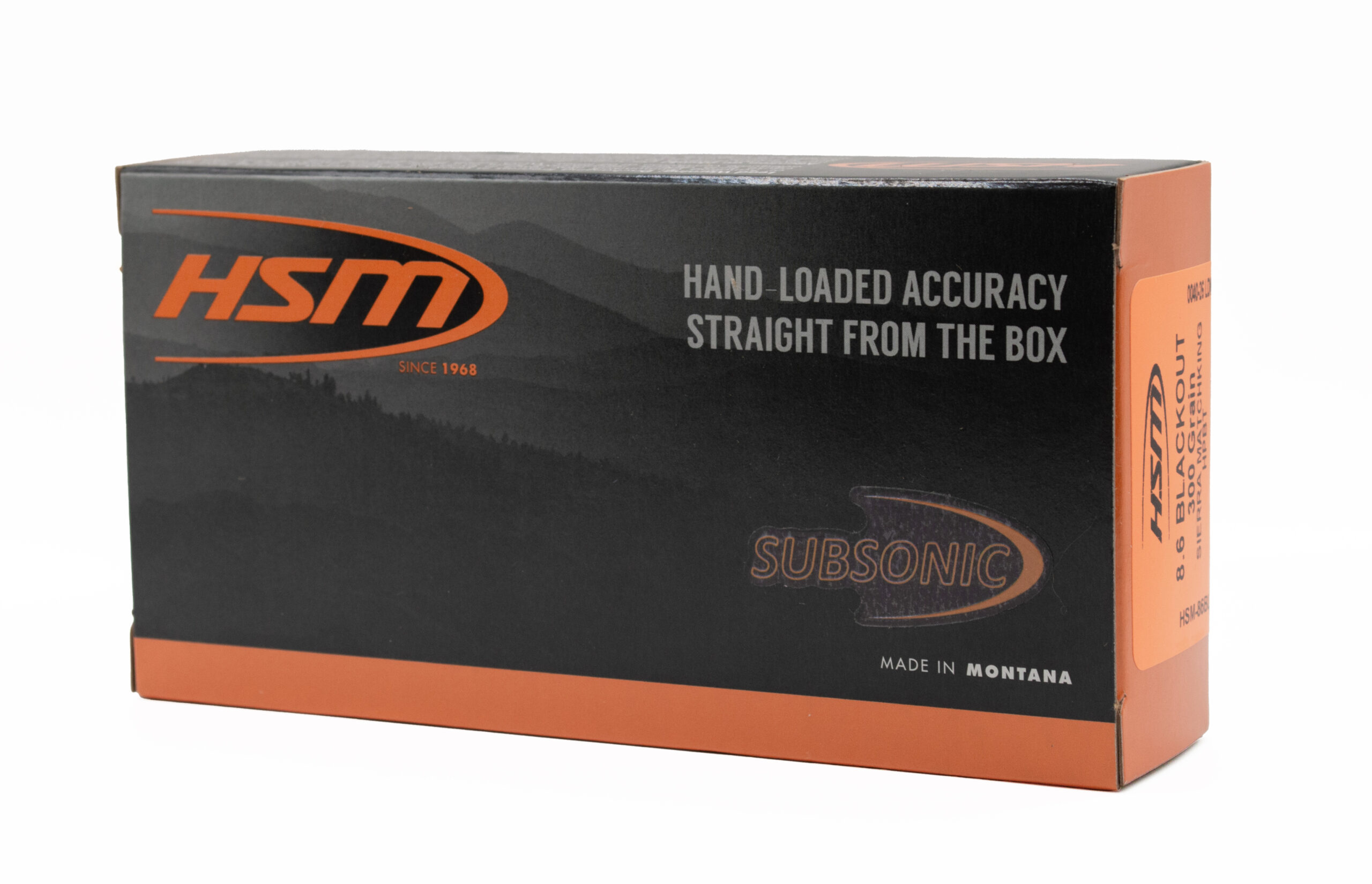 HSM SUBSONIC 8.6BLK 300GR HP BT 20/25 - HSM Ammo